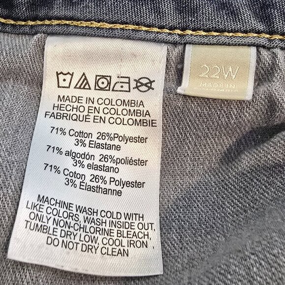 Michael Kors Izzy Skinny Medium Blue Distressed Stretch Jeans - Picture 7 of 9